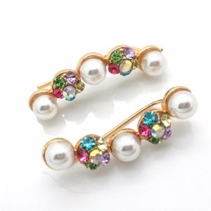 Ear Pin Climbers Earrings Gold Filled Pair